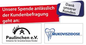 Spende aus Kundenbefragung Spende aus Kundenbefragung